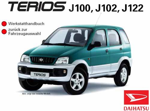 Полное руководство по ремонту и обслуживанию на автомобили Дайхатцу Terios J100, J102, J122