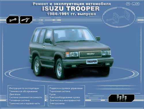 Мультимедийное руководство по ремонту и эксплуатации автомобиля Isuzu Trooper (1984-1991)